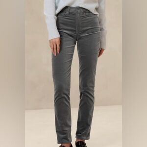Slim high-waist velvet jean by Banana Republic.
